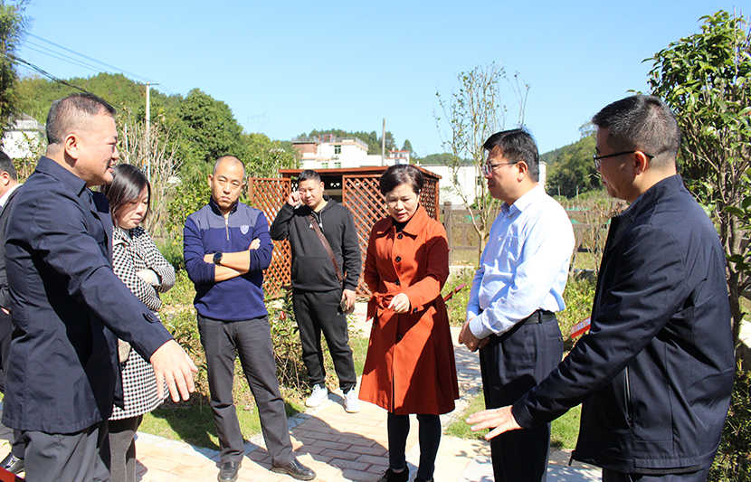 章貢區(qū)委常委、政法委書記黃繼蘋一行蒞臨挺進環(huán)保章貢項目點視察調研