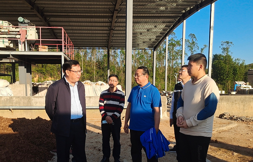 英德市委副書記、代市長林明曉一行蒞臨挺進環(huán)保英德門洞溪稀土尾水治理項目調研