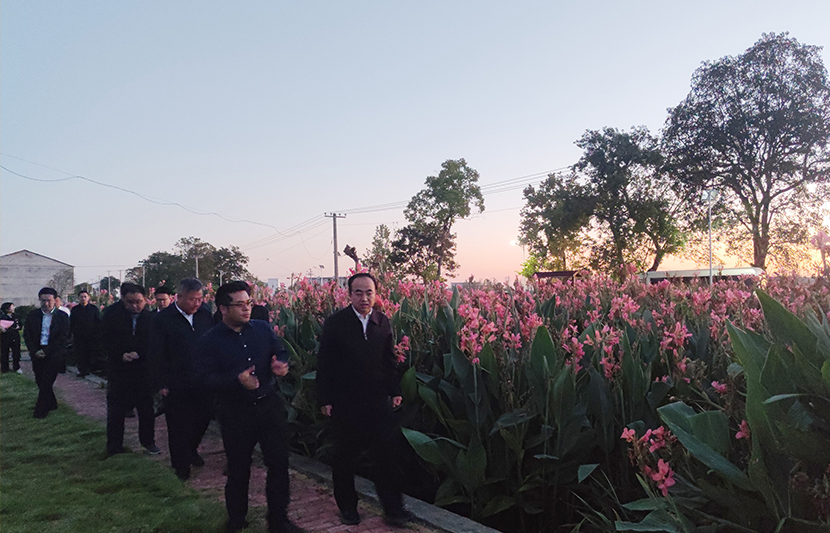 江西省生態(tài)環(huán)境廳黨組書記、廳長(zhǎng)徐延彬一行蒞臨挺進(jìn)環(huán)保廣昌縣甘竹集鎮(zhèn)生活污水處理站參觀考察